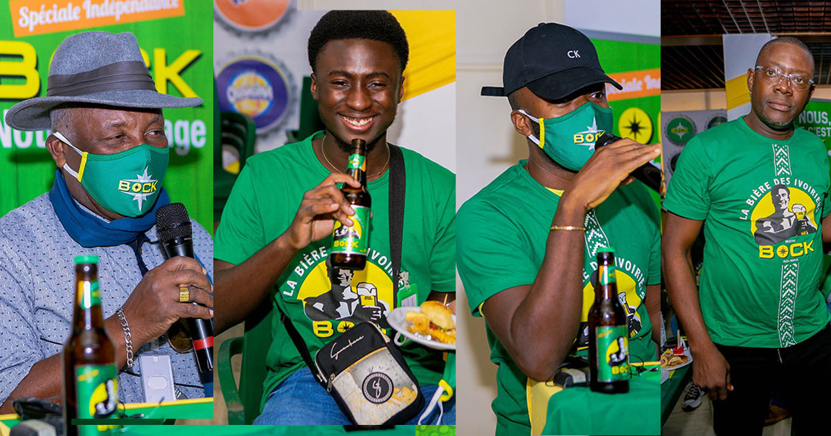 LANCEMENT DE LA BOCK INDEPENDANCE AVEC DJ KEROZEN, BILE DIDIER, PAUL YVESETTIEN, BIENVENU NEBA