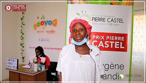 Marie Ange EHOUNOU gérante de Pooyou et deuxième (2ème) lauréate du Prix Pierre Castel 2022 