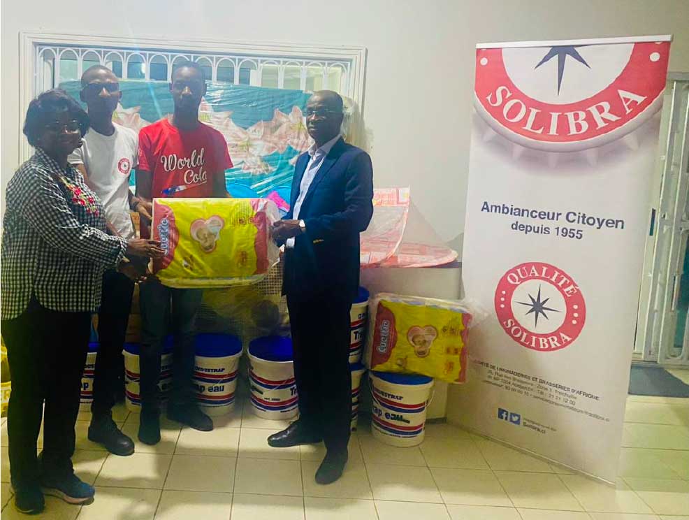 SOLIBRA fait un don  à l’orphelinat de Sinfra pour le mieux-être des enfants.