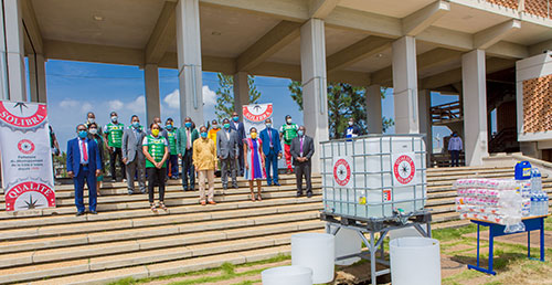 Lutte contre le coronavirus : SOLIBRA fait don de dispositif de lavage des mains à l’Université Félix Houphouët-Boigny de Cocody
