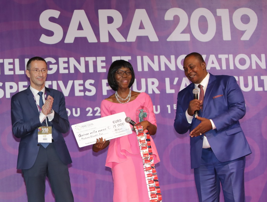 SARA 2019 : Glwadis Yao, Prix Pierre Castel de SOLIBRA, a reçu sa récompense