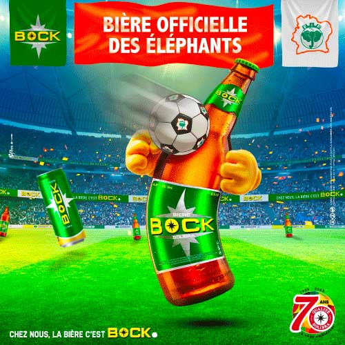 SOLIBRA réaffirme son engagement aux côtés des Éléphants, BOCK et WORLD COLA, boissons officielles 