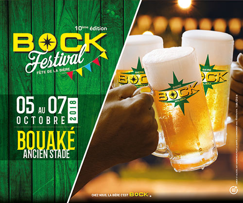 Bock Festival 2018 / 72h de son et lumière avec Solibra à Bouaké à partir de ce vendredi