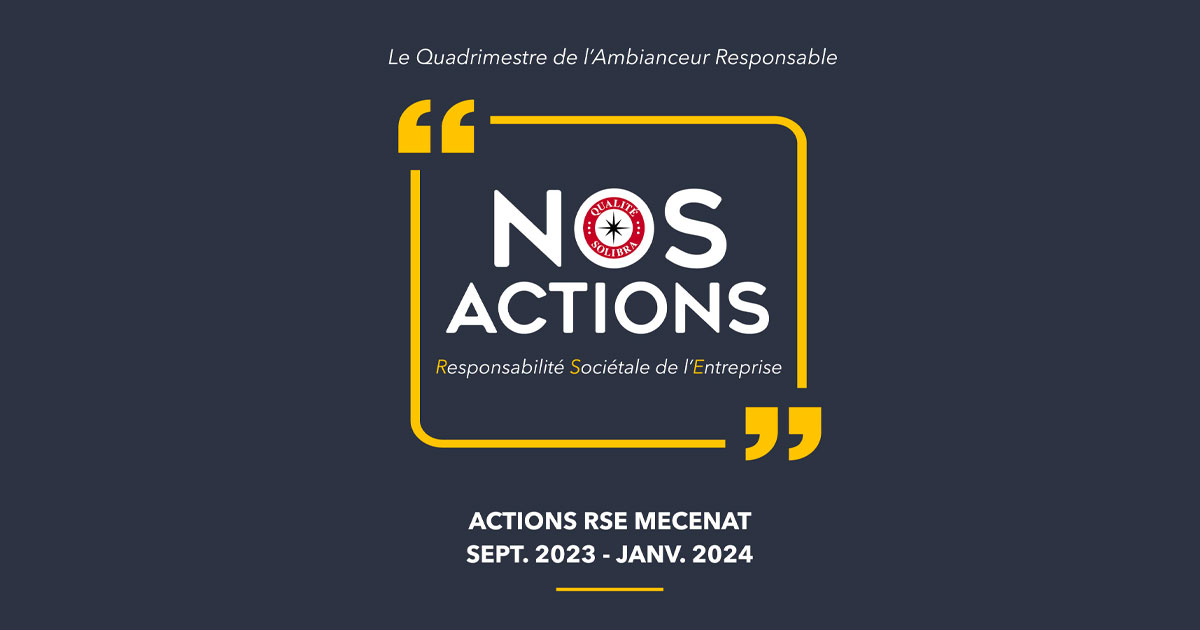 Le Quadrimestre de l’Ambianceur Responsable septembre 2023 à Janvier 2024
