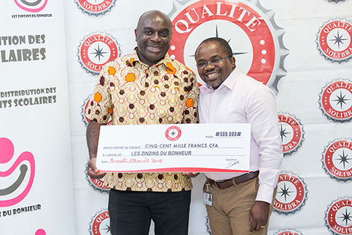 RENTREE SCOLAIRE /SOLIBRA SOUTIENT L’ELAN DE SOLIDARITE DES ZINZINS DU BONHEUR