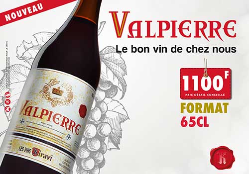 Valpierre nouveau format de 65cl , savourez le bon vin de chez nous