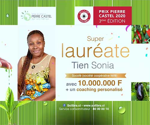 Mlle Tien, Super lauréate du Prix Pierre Castel à 27 ans est la présidente de la coopérative SOCOFE