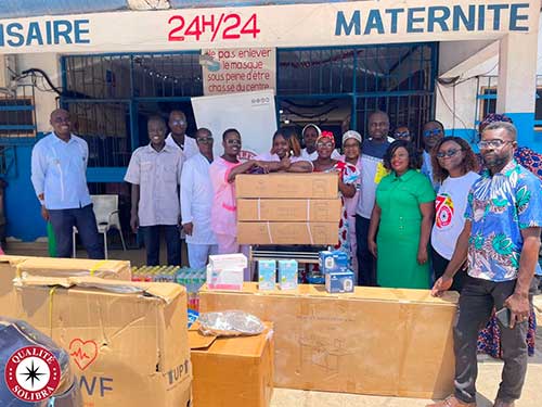 SOLIBRA agit pour la santé des communautés : un appui concret à la maternité de Gonzagueville à l’occasion de la Journée Mondiale de la Santé