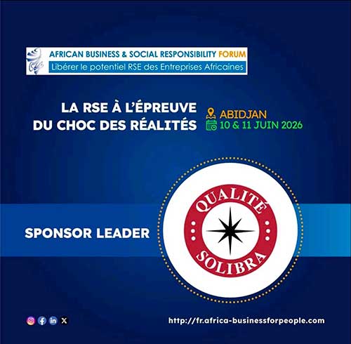 SOLIBRA, Sponsor Leader de la 10? édition de l’African Business & Social Responsibility Forum