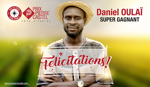 PRIX PIERRE CASTEL DE SOLIBRA : OULAI DANIEL SACRE LAUREAT 