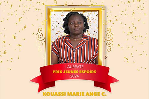 Lauréate du Prix Jeunes Espoirs 2024: Christelle Marie Ange KOUASSI