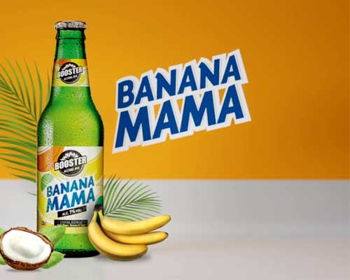 Découvrez Booster Banana Mama, un magnifique cocktail aromatisé à la banane et au coco 