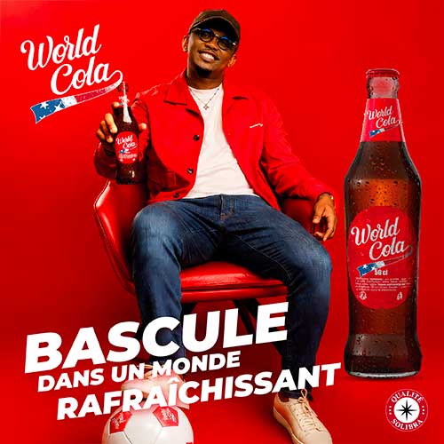 COMMUNIQUE DE PRESSE / SAMUEL ETO’O REJOINT WORLD COLA COMME AMBASSADEUR DE LA MARQUE