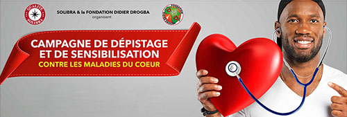 SOLIBRA SILLONNE LA CÔTE D’IVOIRE AVEC LA FONDATION DIDIER DROGBA POUR LUTTER CONTRE LES MALADIES CARDIOVASCULAIRES