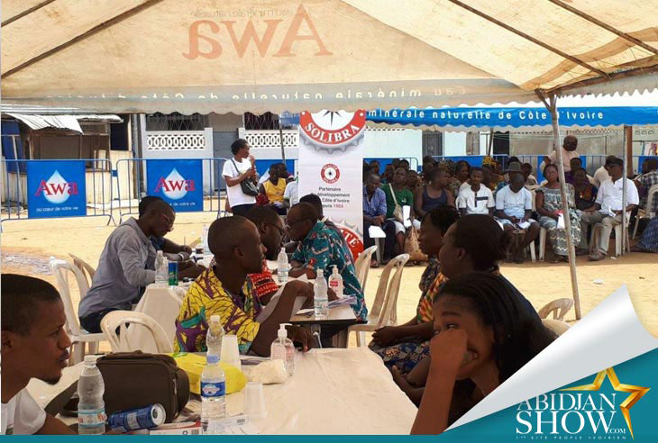 La caravane Solibra de dépistage des maladies du cœur en partenariat avec la fondation drogba en cours a abidjan