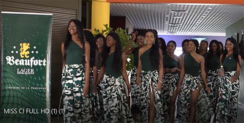 Revivez les moments de beaute et d' elegance offerts par Beaufort Lager lors de MISS-CI 2019