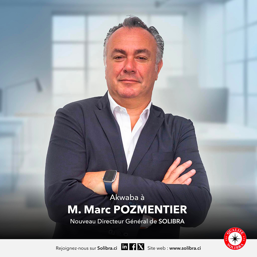 AKWABA à M. Marc POZMENTIER, Directeur Général de SOLIBRA, Leader de la Brasserie en Côte d’Ivoire !