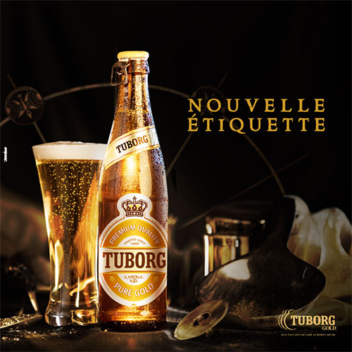 Découvrez la nouvelle étiquette de la @Tuborg Gold Côte d’ivoire. 