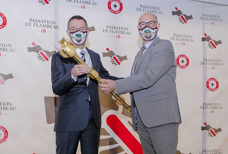 CEREMONIE DE PASSATION DE FLAMBEAU DE M. BATISTA A M. SAMSON