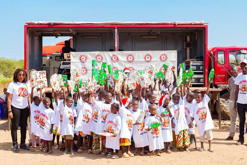 À Foula, SOLIBRA fait vivre la magie de Noël aux enfants du Nord ivoirien