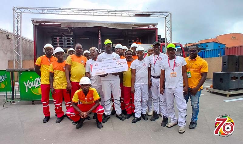 365 jours sans accident avec arrêt de travail, une performance remarquable signée par notre usine de Yopougon - Zone Industrielle 1
