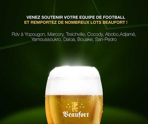 VENEZ SOUTENIR VOTRE EQUIPE DE FOOTBALL ET REMPORTEZ DE NOMBREUX LOTS BEAUFORT !