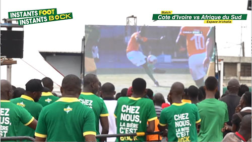 Instants Foot - Instants BOCK à l'espace In'Challa lors du match Cote d'Ivoire vs Afrique du sud
