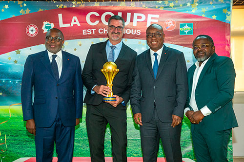 Le trophée de la CAN 2023 chez SOLIBRA