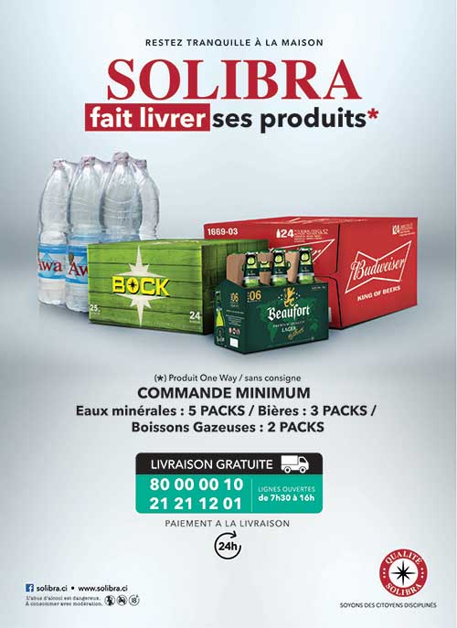 Restez tranquille à la maison / SOLIBRA fait livrez ses produits